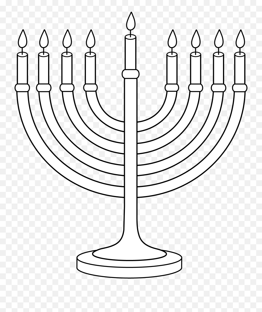 Menorah Hanukkah Judaism Drawing Clip Art - Judaism Png Hanukkah Menorah Clip Art,Hanukkah Png