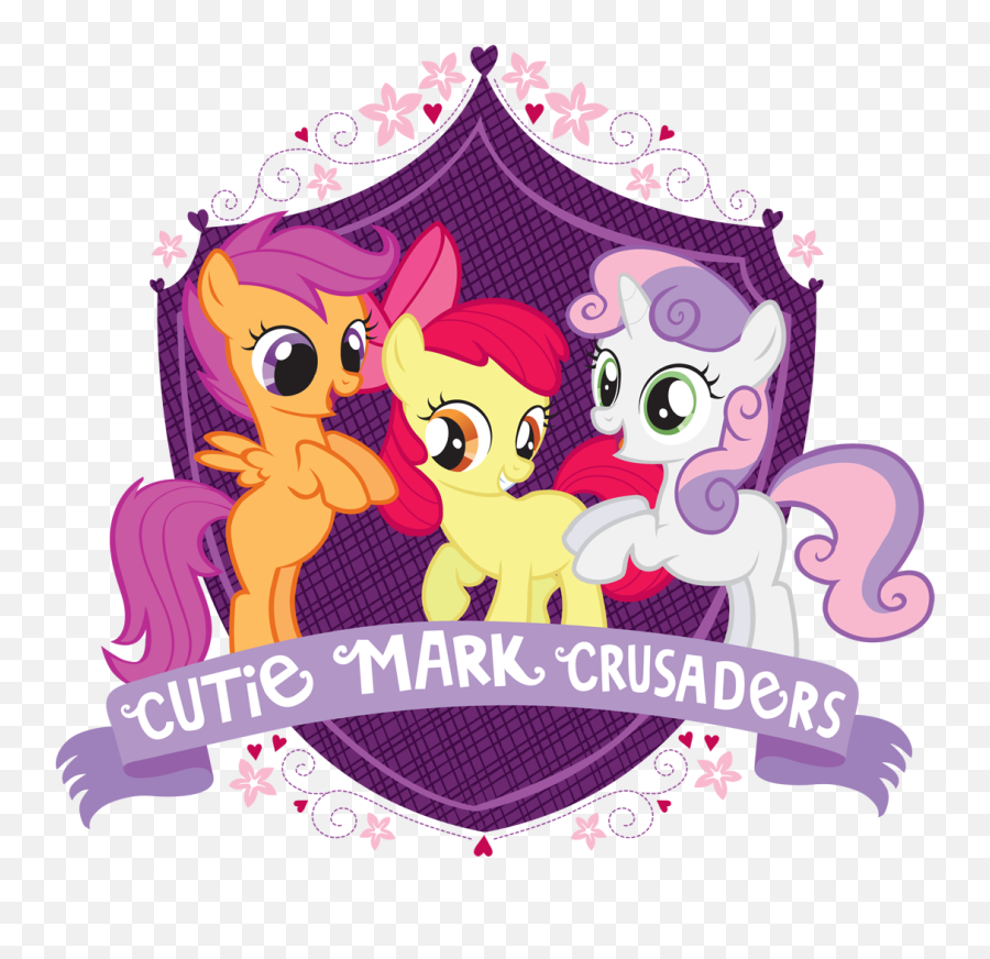 Download Cutie Mark Crusaders Crest - My Little Pony Cutie Cutie Mark Crusaders Png,My Little Pony Logo Png