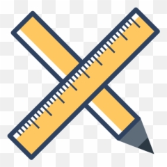 Measure Pen Pencil Ruler Scale Icon - Design And Development Icons png