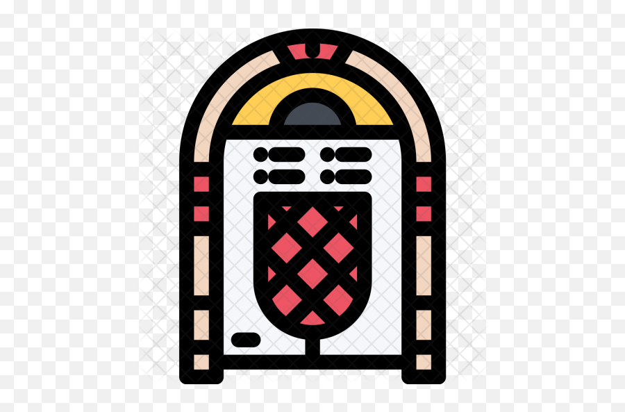 Jukebox Icon Of Colored Outline Style - Jukebox Icon Png,Jukebox Png