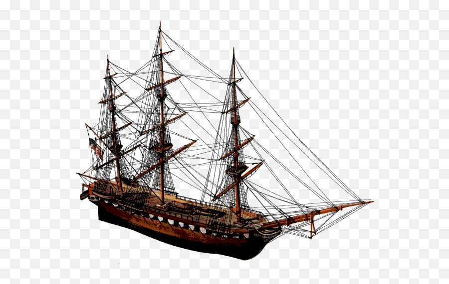 Uss Constitution - Olden Day Ship Transparent Png,Ship Transparent