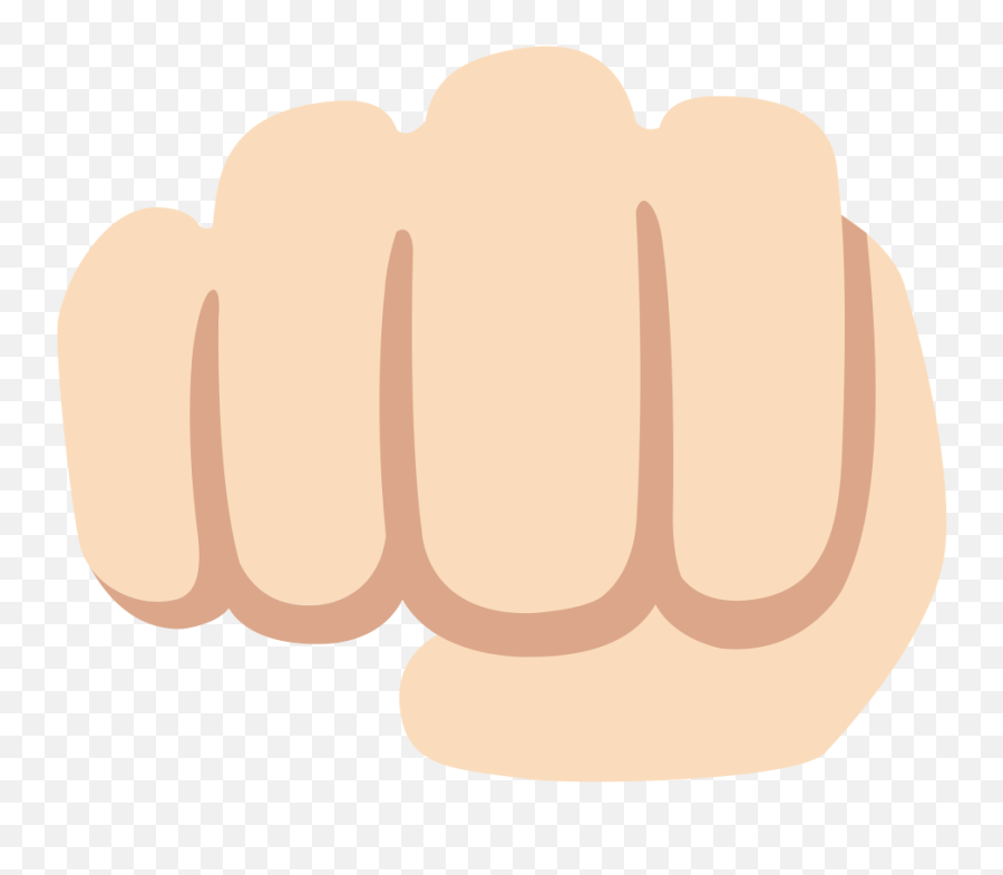 Fileemoji U1f44a 1f3fbsvg - Wikimedia Commons Fist Png,Fist Emoji Png