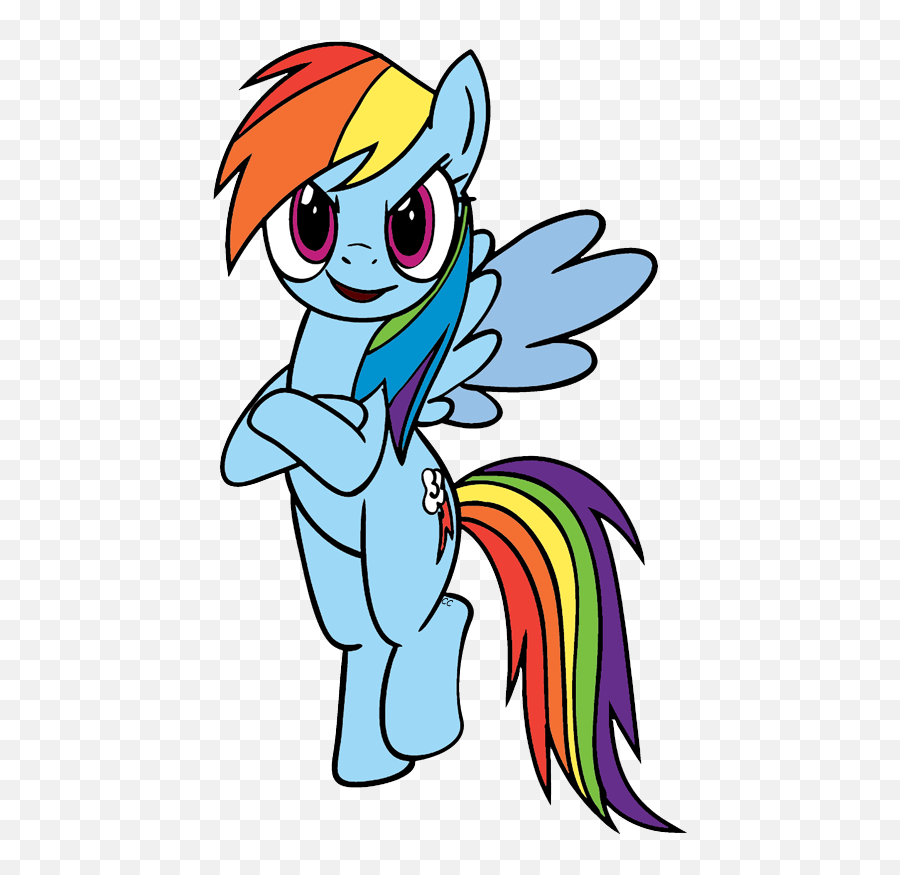 My Little Pony Friendship Is Magic Clip Art Cartoon - Rainbow Dash My Little Pony Coloring Pages Png,Rainbow Dash Png