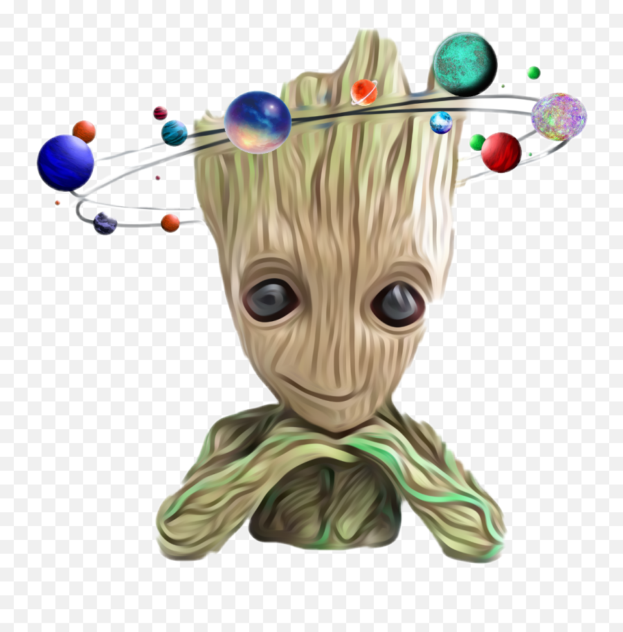 Download Hd Groot Marvel Comics Space Galaxy Stars - Transparent Baby Groot Png,Baby Groot Png