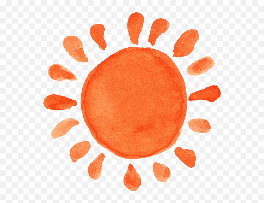 Library Of Orange Sun Watercolor Clip Art Stock Png Files - Tenofovir Alafenamide Mechanism Of Action,Watercolor Banner Png