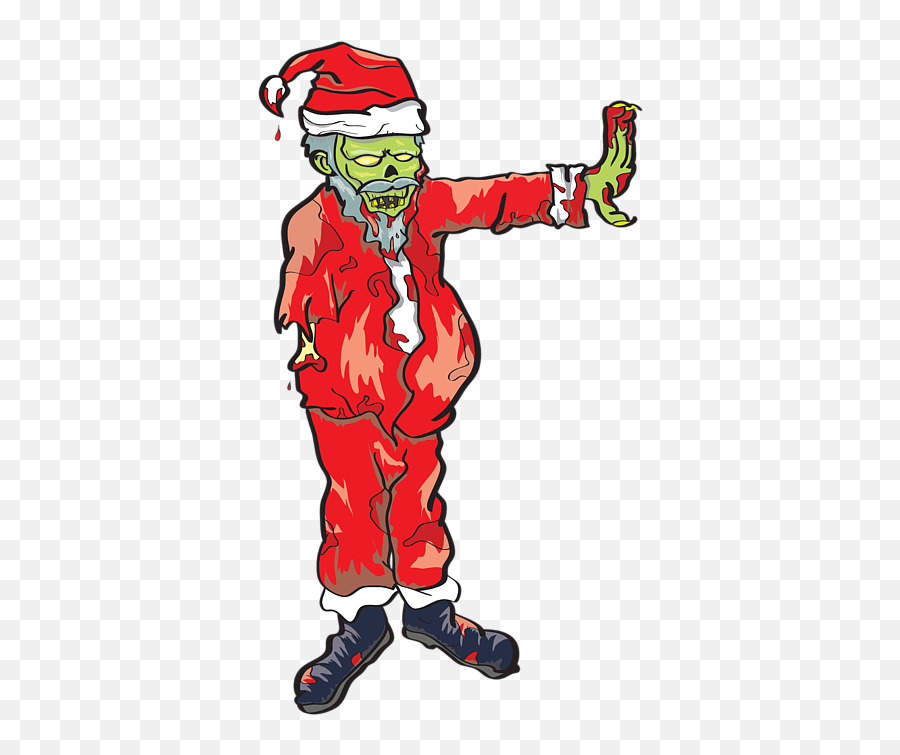 Zombie Santa Claus Illustration T - Shirt Fictional Character Png,Transparent Zombie