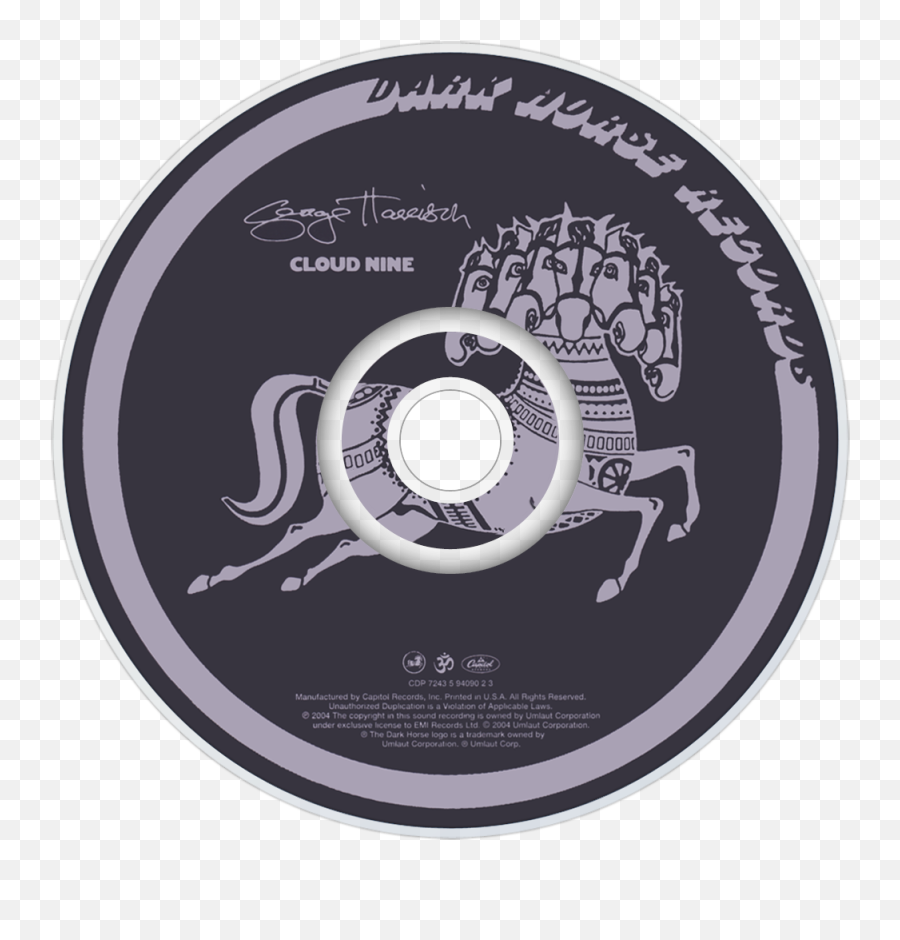 George Harrison Music Fanart Fanarttv - Cloud Nine George Harrison Cd Png,Apple Records Logo