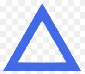 Royal Blue Triangle Outline Icon - Free royal shape icons White And Blue Triangle png