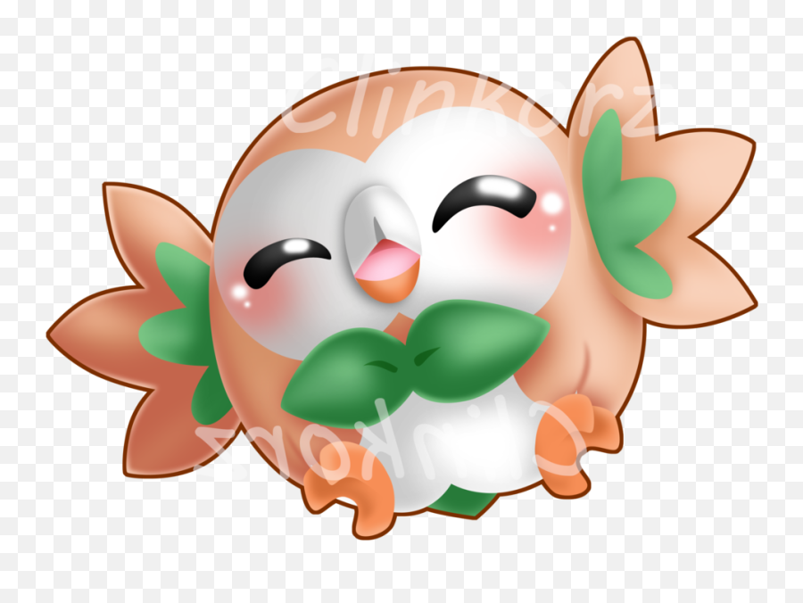 Gen 7 722 - 809 U2014 Clinkorz Happy Png,Rowlet Png