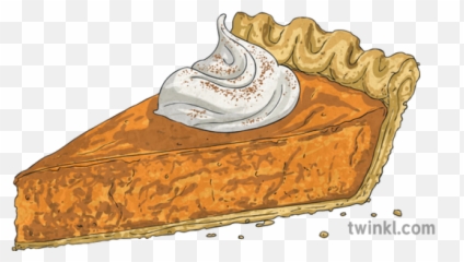 Pumpkin Pie Thanksgiving Food Topics Ks2 Illustration - Twinkl png