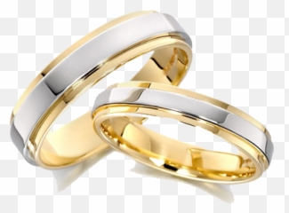 Wedding Ring Transparent Background - Wedding Ring Silver And Gold Png,Engagement Ring Png