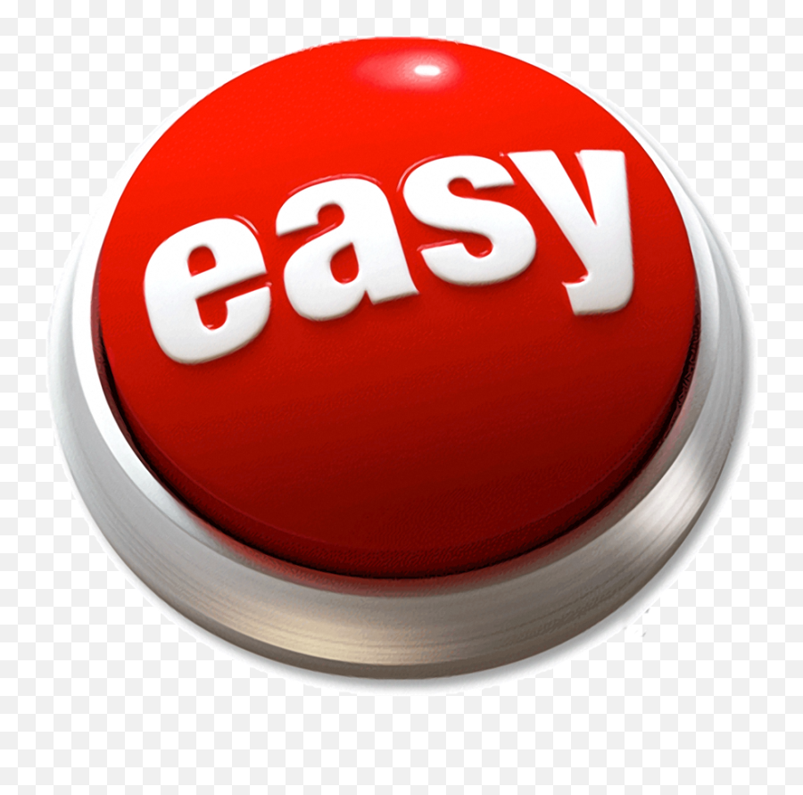 Easy - Easy Button Png,Easy Button Png