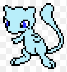 Shiny Mew - Hard Pokemon Pixel Art Png,Mew Transparent