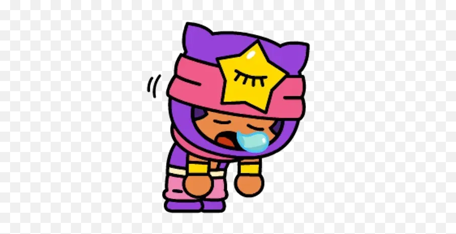 Line Brawl Stars Whatsapp Stickers - Stickers Cloud Stickers De Brawl Stars Para Whatsapp Png,Star Emoji Transparent