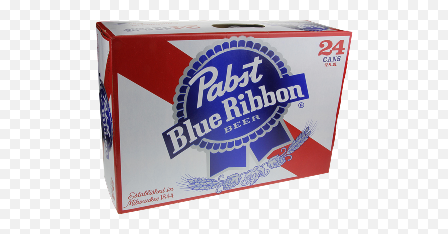 Pabst Blue Ribbon Beer 24 Pack Hy - Vee Aisles Online Pabst Blue Ribbon 24 Pack Png,Pabst Blue Ribbon Logo
