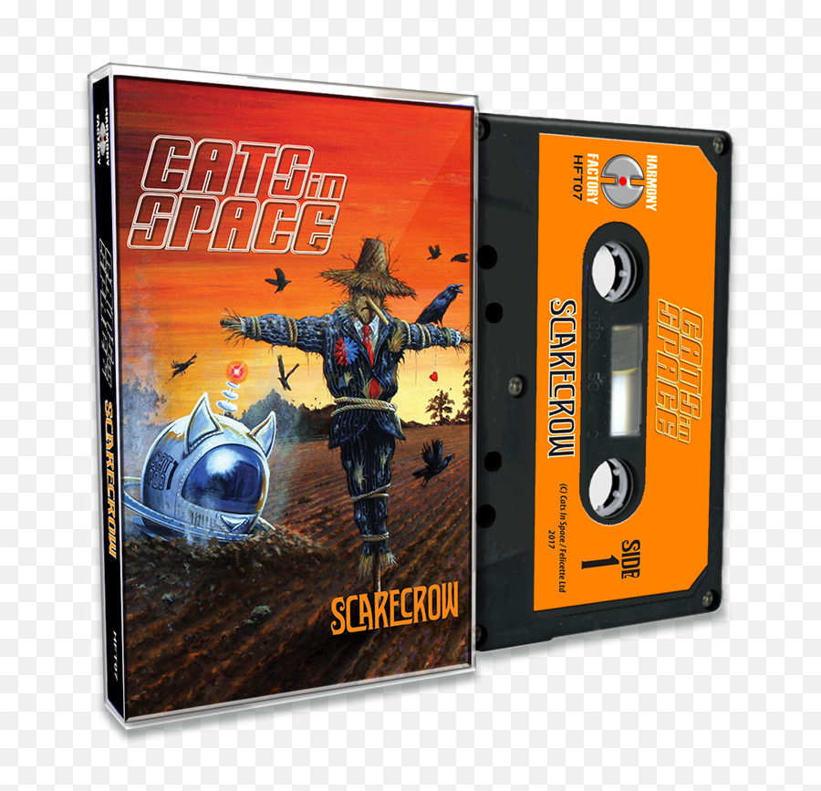 Download Hd Scarecrow Cassette - Cats In Space Scarecrow Png,Scarecrow Transparent