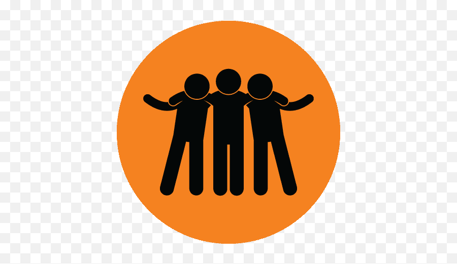 Icon Groups 85697 - Free Icons Library Friend Icon Png Orange,Group Icon In Whatsapp