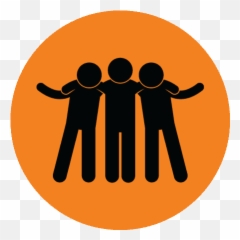 Icon Groups 85697 - Free Icons Library Friend Png Orange