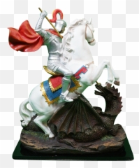 Saint George Statue - Rein png