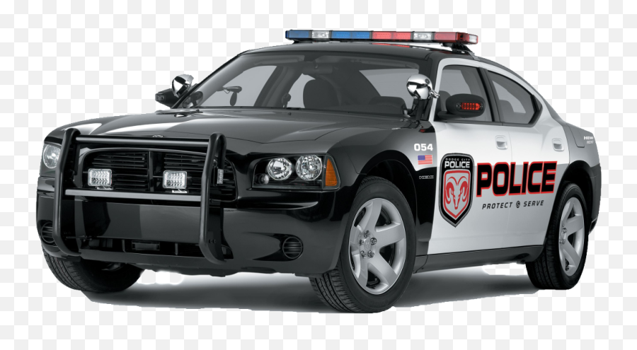 Download Police Cars Png - 2006 Dodge Charger Police Car,Back Of Car Png