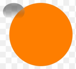 Glossy Orange Circle Icon Svg Vector - Dot png
