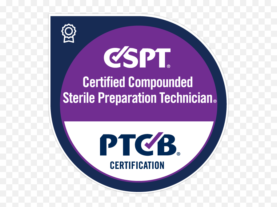 Cspt - National Pharmacy Technician Association Npta Ptcb Badge Png,Sterile Icon