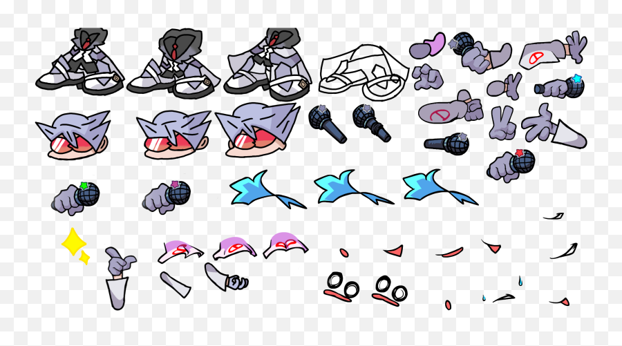I Did Lear And Bettieu0027s Sprite Parts Icons If Anyone - Boyfriend Friday Night Funkin Sprites Png,Icon Sprites
