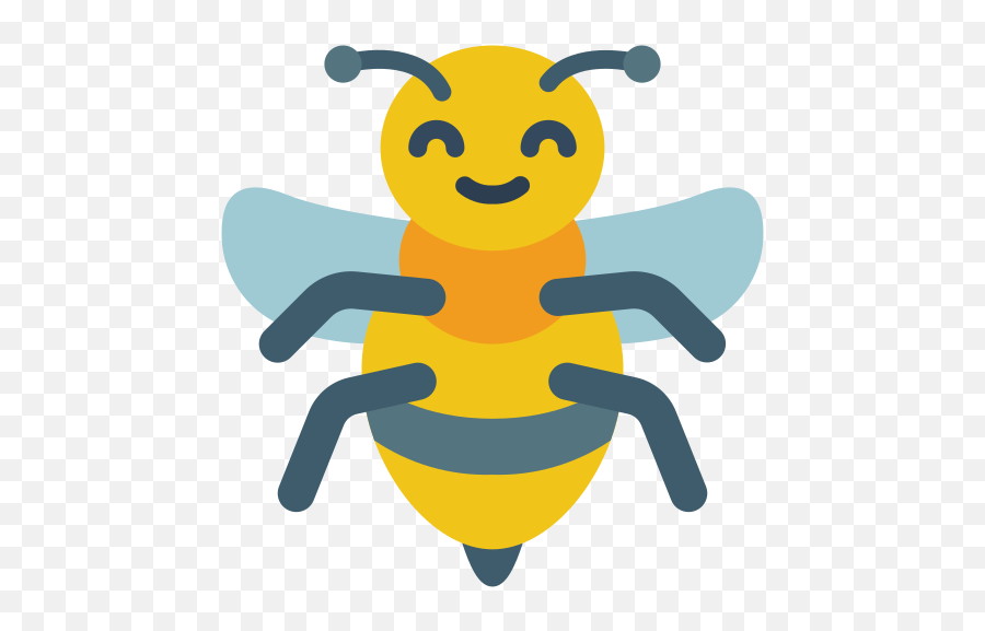Bee - Free Animals Icons Happy Png,Bee Icon Vector