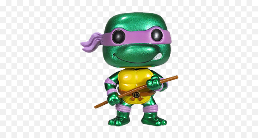 Covetly Funko Pop Television Donatello Metallic 60 - Funko Pops De Tortugas Ninja Png,Ninja Turtles Icon