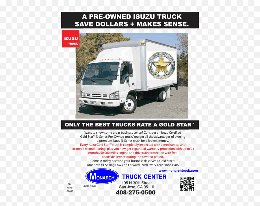 Specials Monarch Truck - Commercial Vehicle Png,Isuzu Box Truck Fash Icon