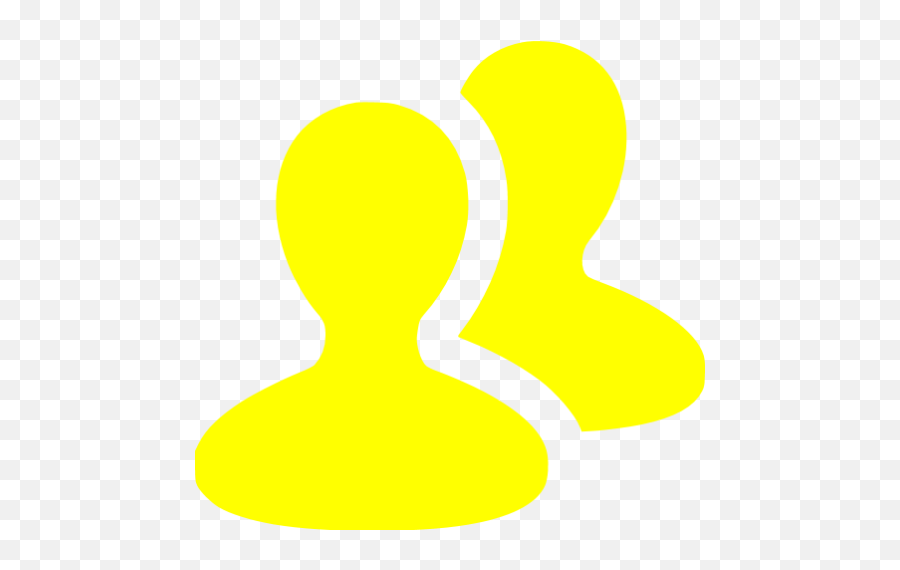 Yellow Group Icon - Free Yellow User Icons Group White Png,About Me Icon Png