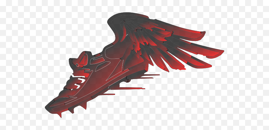 Winged Foot Red And Black Gradient Clip Art - Running Shoe Clipart Blue Png,Winged Foot Md Icon