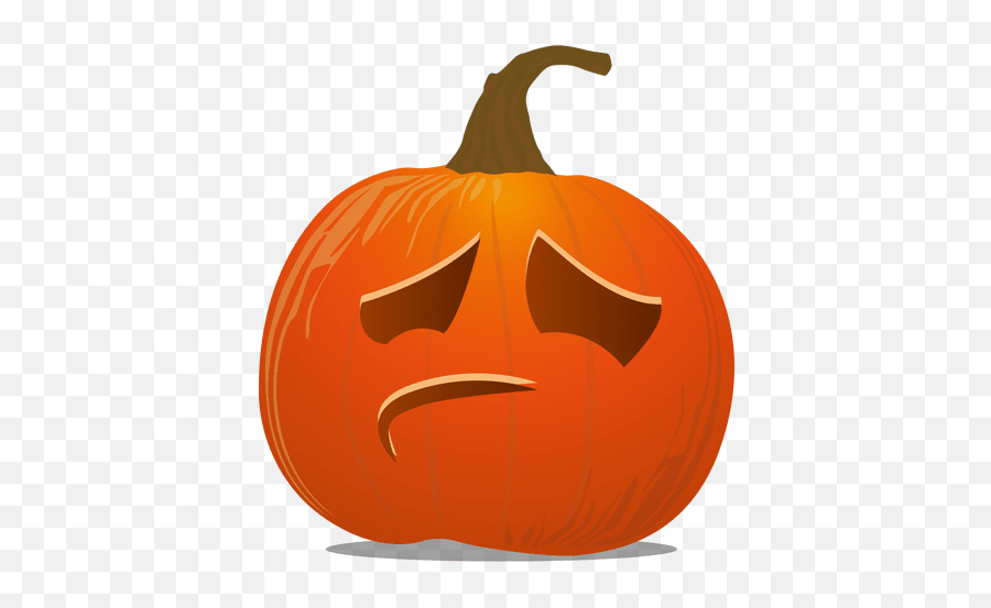 Sad Pumpkin Emoticon - Pumpkin Png,Pumpkin Emoji Transparent