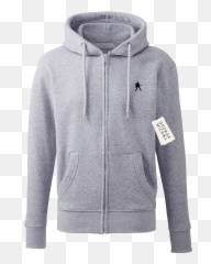 Icon Hoodie Grey - Zip Up Personalised png
