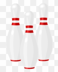 Bowling Pins Clipart Transparent Png - Clipart World Transparent Background Art