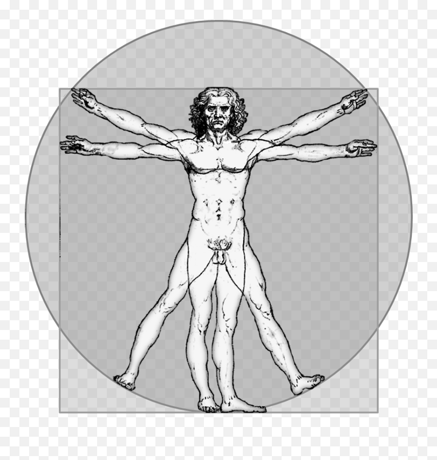 Filevitruvian - Icongraypng Wikimedia Commons Da Vinci Man Png,Human Figure Png