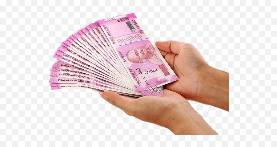 Several Rupee Notes Presented In Hands - Indian Currency Notes Png,Rupee Png