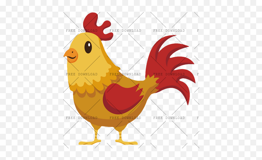 Cock Chicken Rooster Png Image With - Granja Png,Chicken Transparent