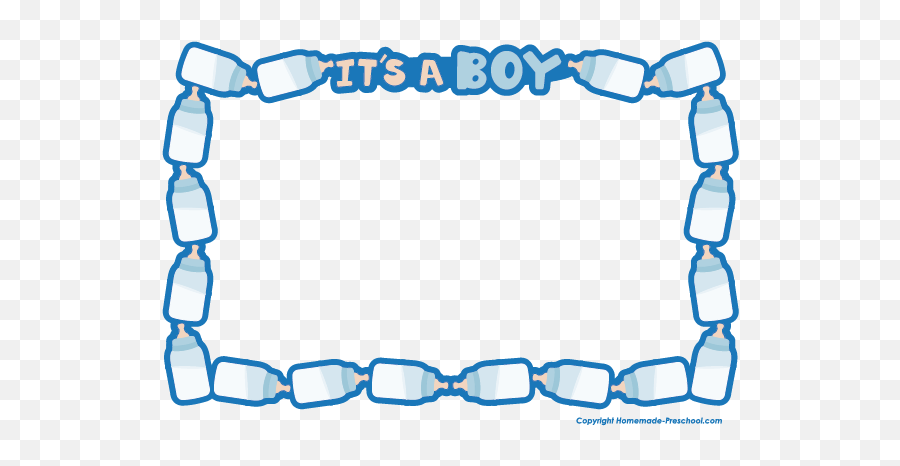 its a boy banner clipart