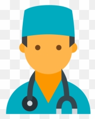 Doctor Male Icon - Transparent Background Clipart Png