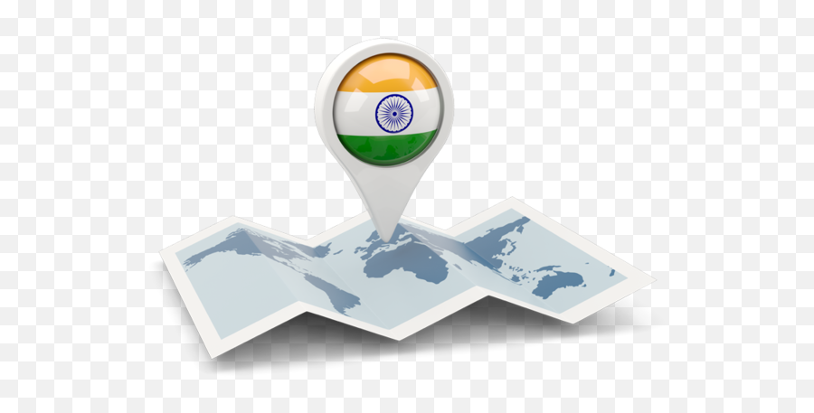 Round Pin With Map - Pakistan Map Logo Png,India Map Png