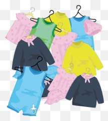 Childrens Clothing Cartoon Dress - Baby Clothing Png Clothes Cartoon,Transparent Cartoons