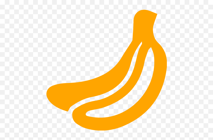 Orange Banana Icon - Free Orange Fruit Icons Banana Free Logo Png,Banana Transparent