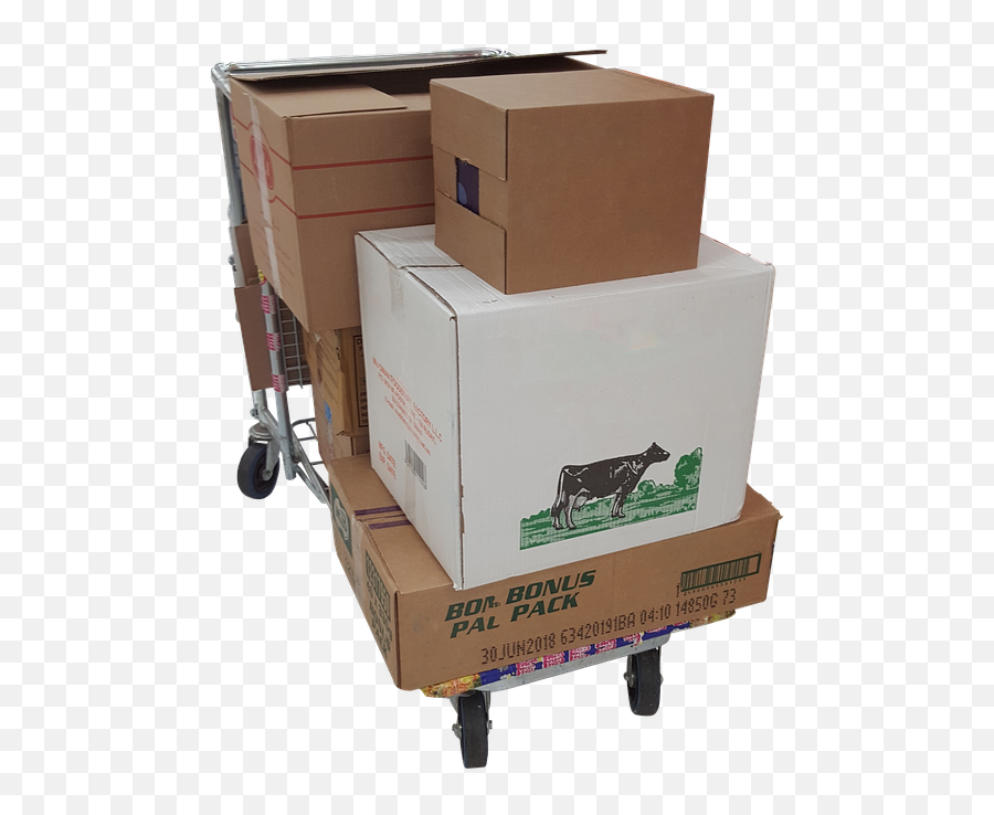 Trolley Boxes Moving Png Delivery - Courier,Moving Png