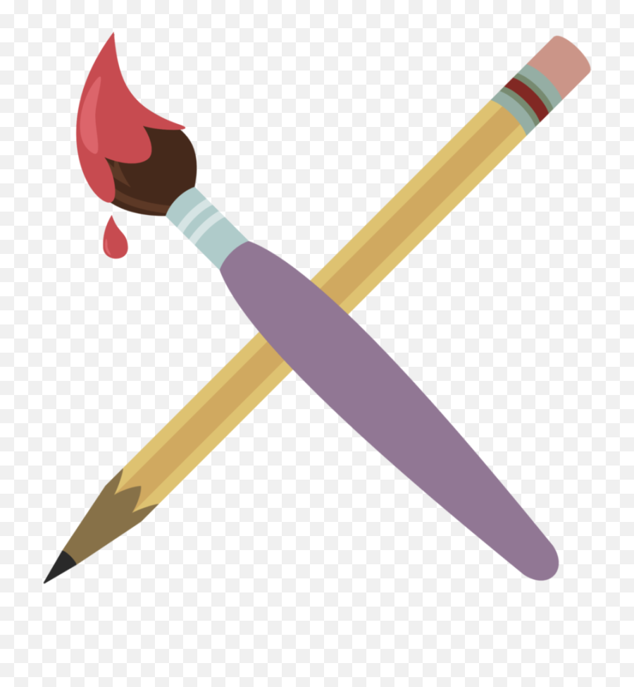 Paint Brush Clipart Pen Pencil - Mlp Cutie Mark Pen Png,Paintbrush Clipart Png