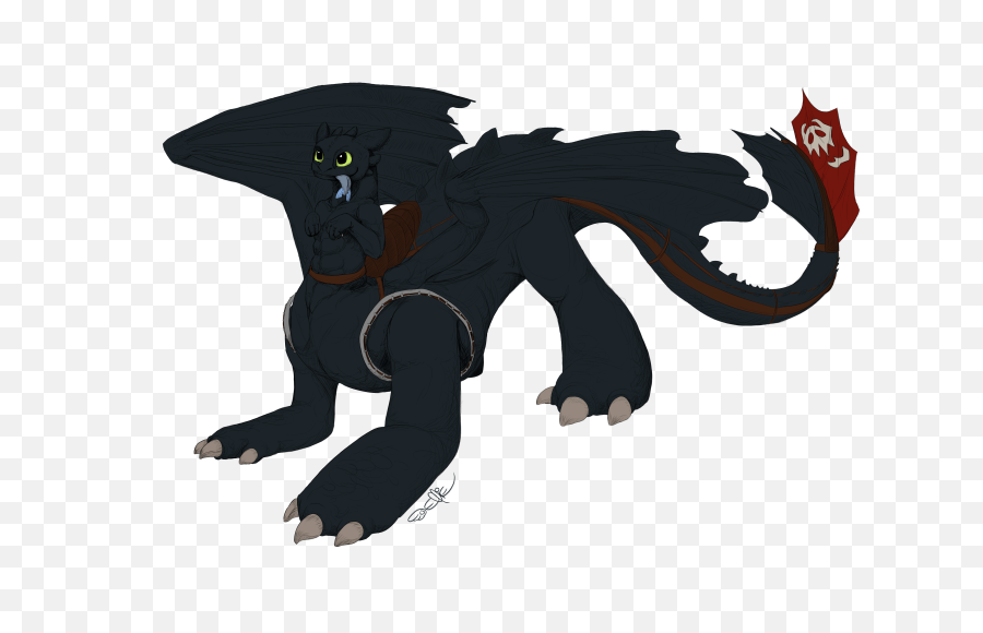 Toothless Png No Background - Toothless Wolf,Toothless Png