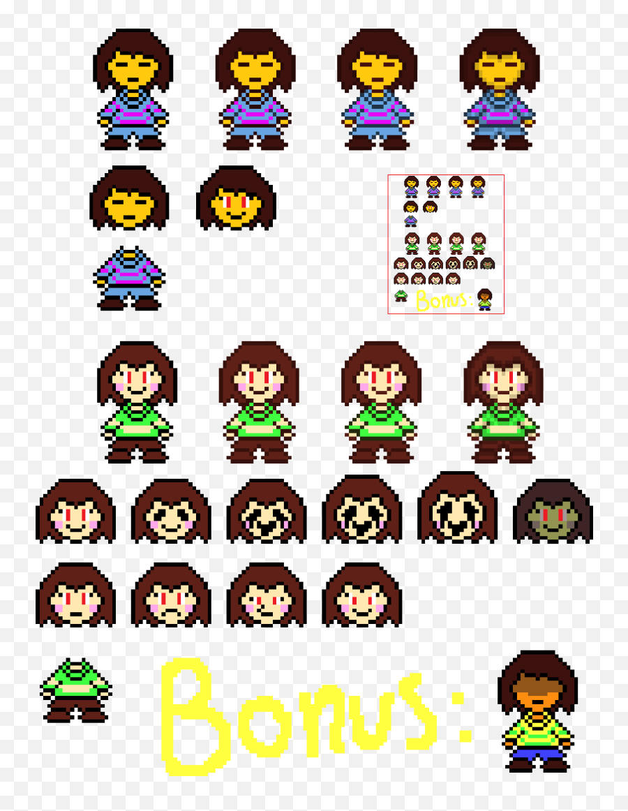 Undertale Frisk Overworld Sprite Png Frisk Png Free Transparent Png Images Pngaaa Com