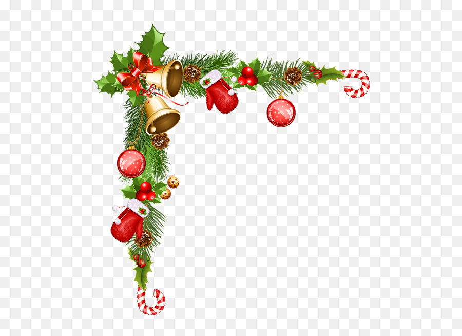 Christmas Decorative Ornaments - Border Christmas Clipart Png,Christmas Transparent