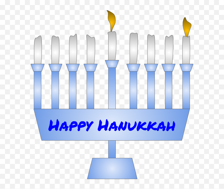 Download Menorah Hanukkah First Night Candle Lit Blue - Menorah Png,Lit Png