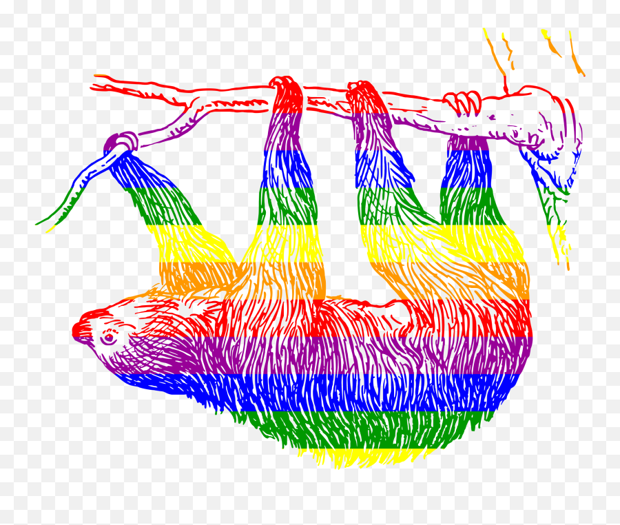 Gay Pride Flag Png - This Free Icons Png Design Of Gay Sloth Sorry It Took So Long,Gay Flag Png